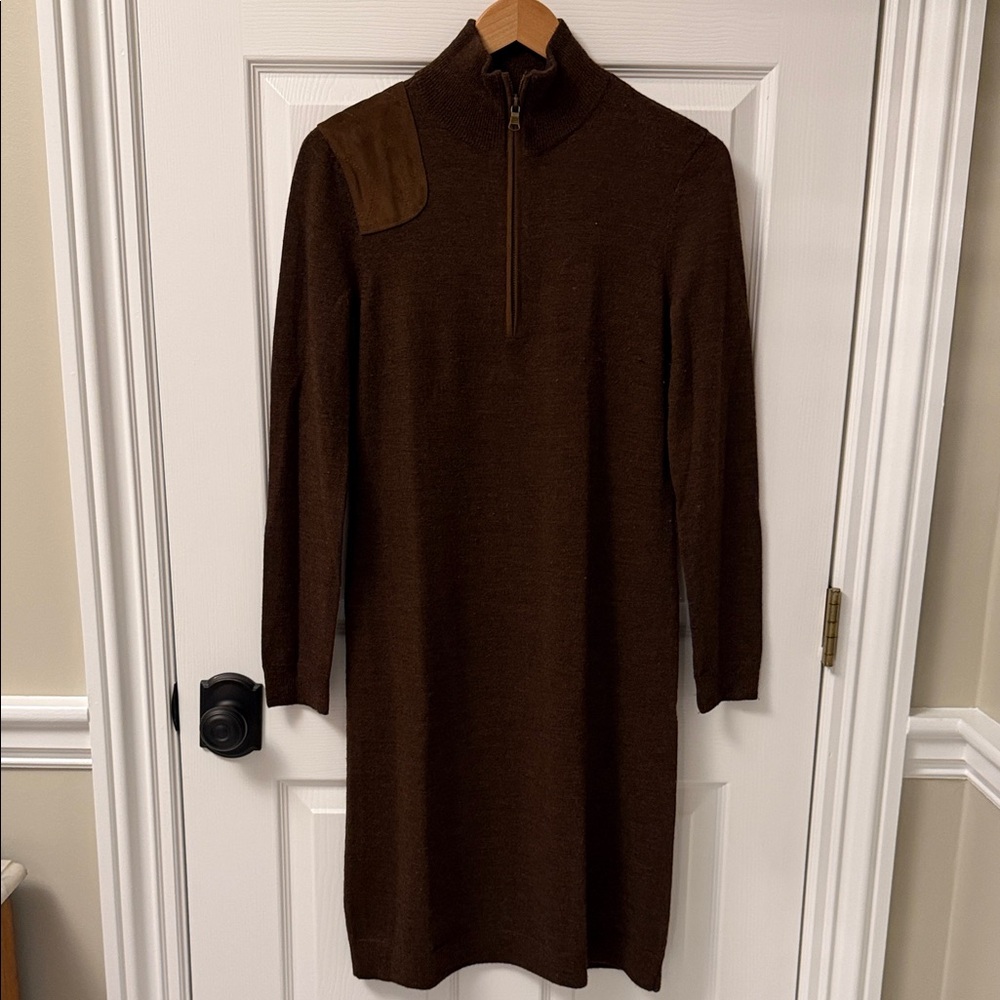 Ralph Lauren Brown Long Sleeve Dress